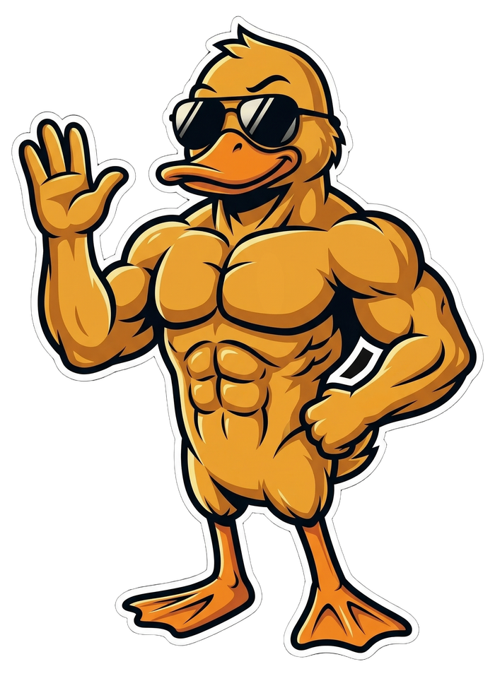 GigaDuck waving